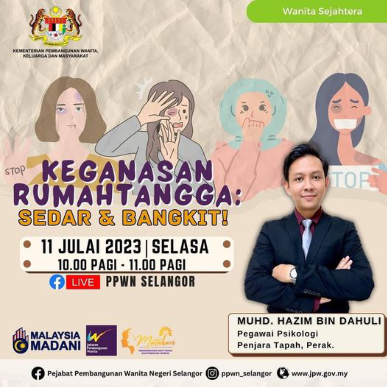 Wanita Sejahtera: Keganasan Rumah Tangga: Sedar & Bangkit !
