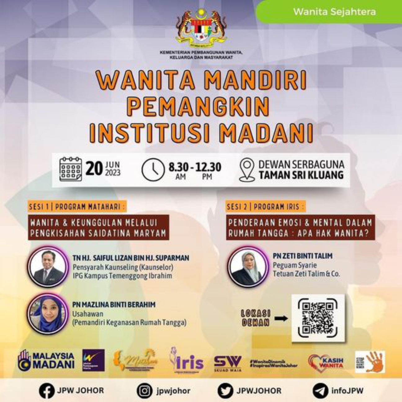 Wanita Sejahtera: Wanita Mandiri Pemangkin Institusi Madani