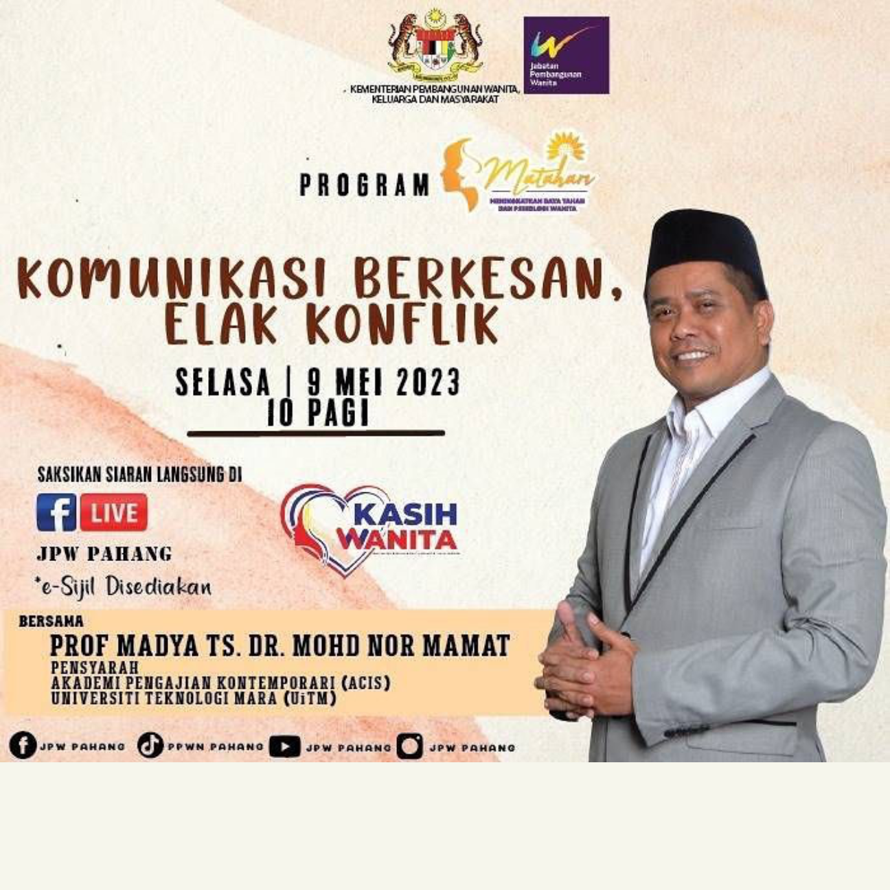 Program Matahari: Komunikasi Berkesan, Elak Konflik