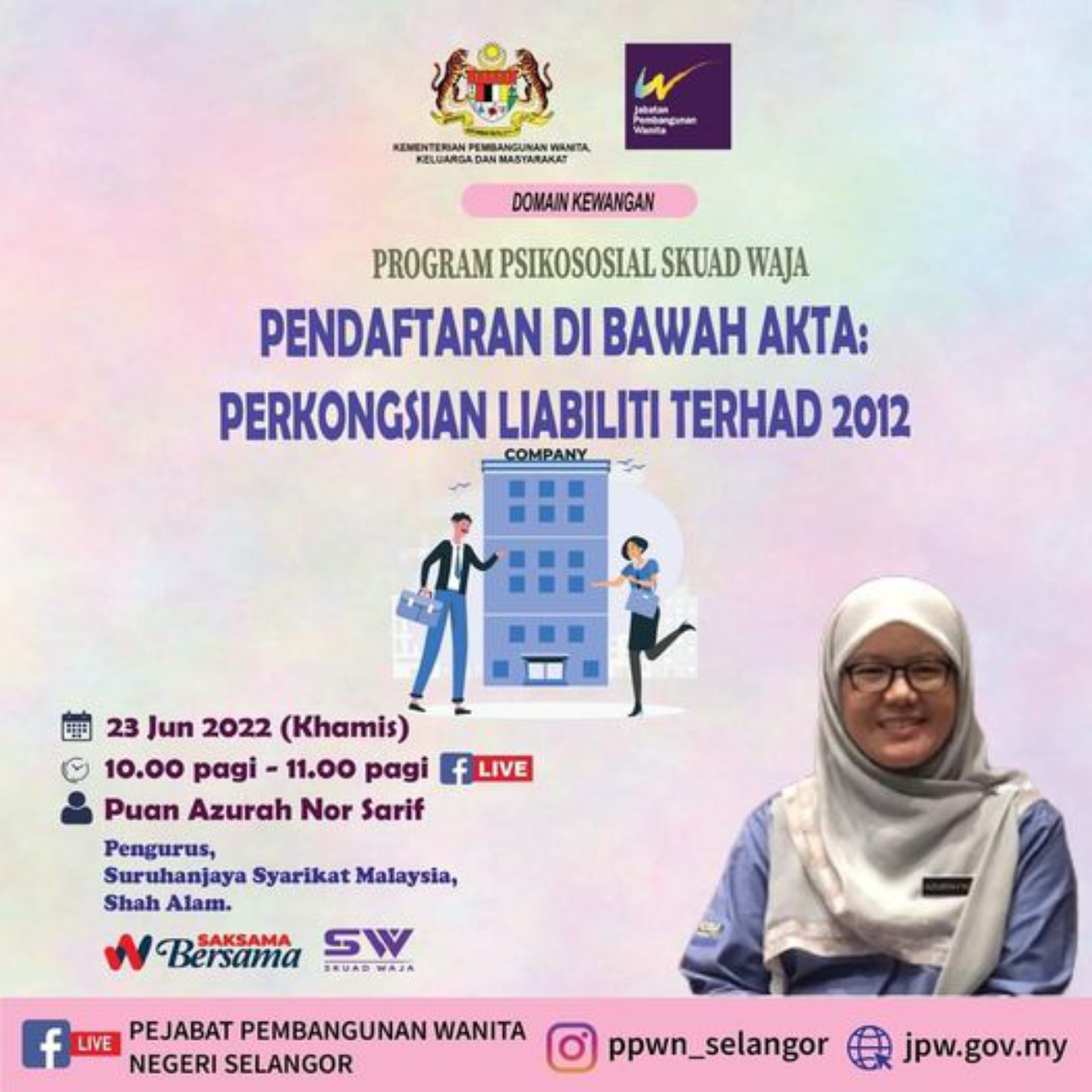 Domain Kewangan: Pendaftaran Di Bawah Akta: Perkongsian Liabiliti Terhad 2012