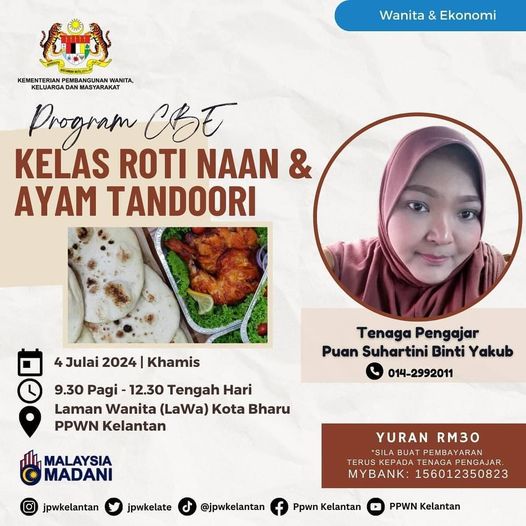 Program CBE: Kelas Roti Naan & Ayam Tandoori