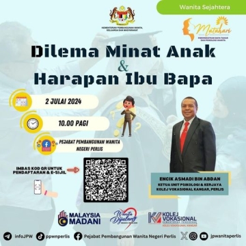 Wanita Sejahtera: Dilema Minat Anak & Harapan Ibu Bapa