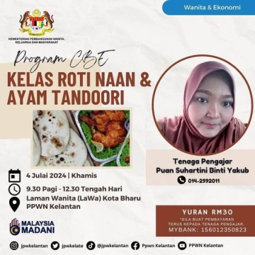 Program CBE: Kelas Roti Naan & Ayam Tandoori