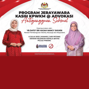 Program Jerayawara Kasih KPWKM @Advokasi Antigangguan Seksual(AGS)