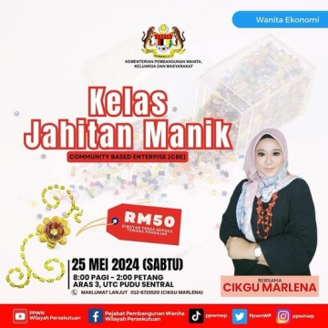 Wanita dan Ekonomi: Kelas Jahitan Manik