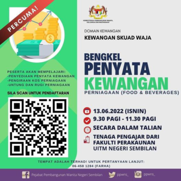 Domain Kewangan: Bengkel Penyata Kewangan Perniagaan (Food & Beverages)