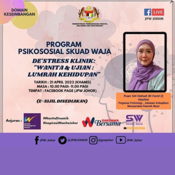 Domain Keseimbangan: Klinik De'stress: Wanita & Ujian Lumrah Kehidupan
