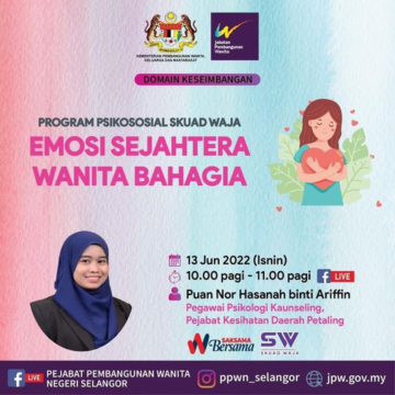 Domain Keseimbangan: Emosi Sejahtera Wanita Bahagia