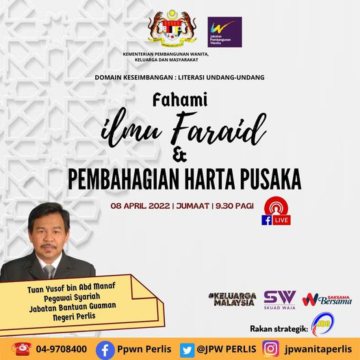 Literasi Undang-Undang: Fahami Ilmu Faraid & Pembahagian Harta Pusaka