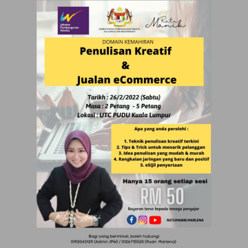 PPWN W.Persekutuan: Penulisan Kreatif Dan Jualan E-commerce