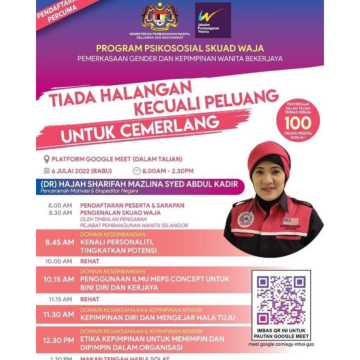 Domain Kesaksamaan Dan Kepimpinan Kendiri: Tiada Halangan Kecuali Peluang Untuk Cemerlang