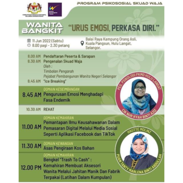 Program Psikososial Skuad Waja: "Urus Emosi, Perkasa Diri."